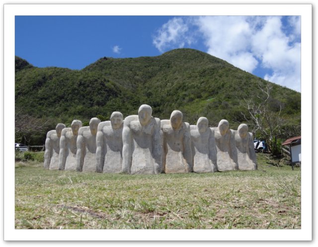  Mémorial Cap 110 de Laurent Valère, situé Anse Caffard, Martinique