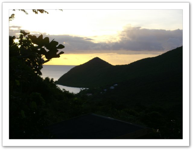 couché de soleil sur Grande Anse aux Anses d'Arlet
